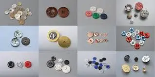 Handcrafted fabric buttons for fashion design