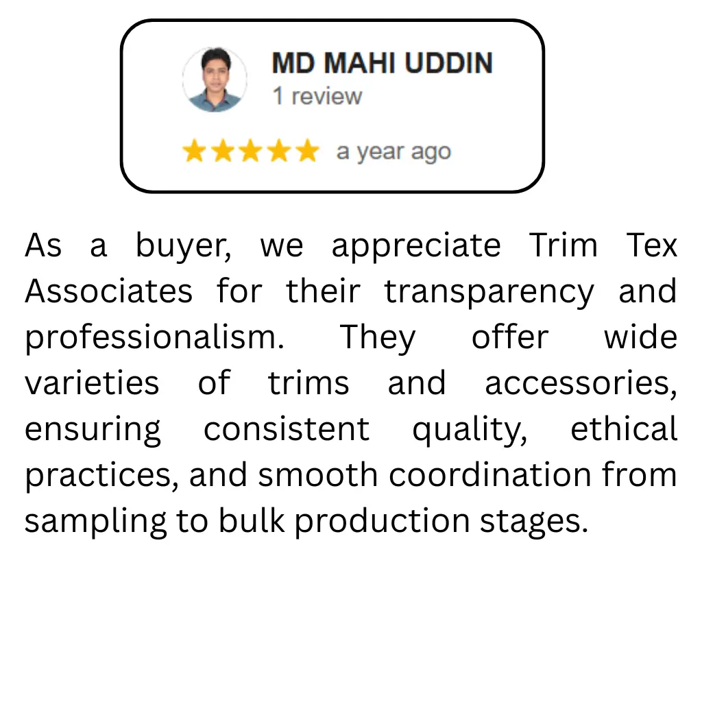 Garments Accessories Manufacturer And Supplier Company